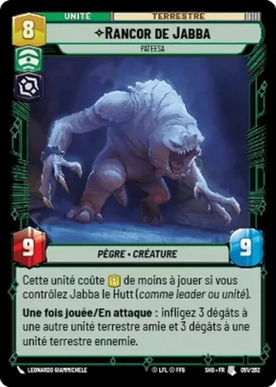 Rancor de Jabba, Pateesa