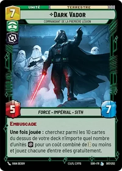 Dark Vador, Commandant De La Premiére Légion