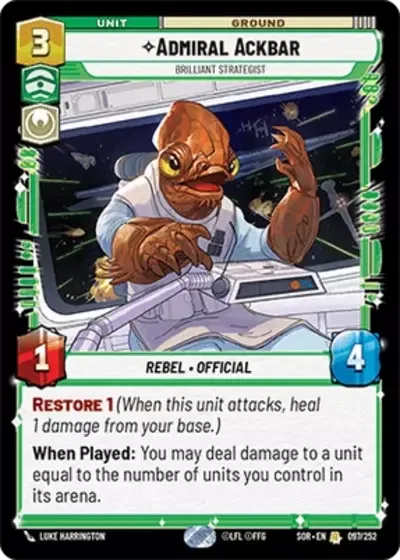 Amiral Ackbar, Brillant Stratége