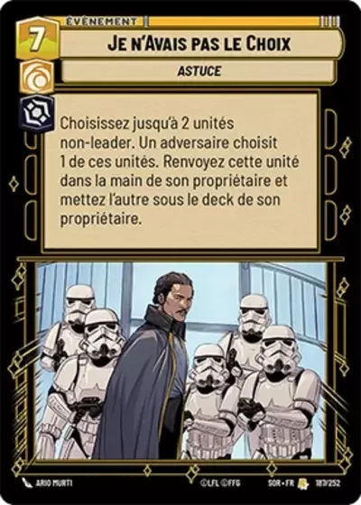 Je n’Avais pas le Choix