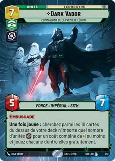 Dark Vador Commandant De La Premiere Legion