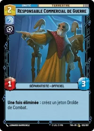 Responsable Commercial de Guerre