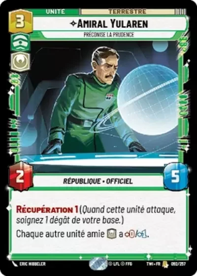 Amiral Yularen, Préconise La Prudence