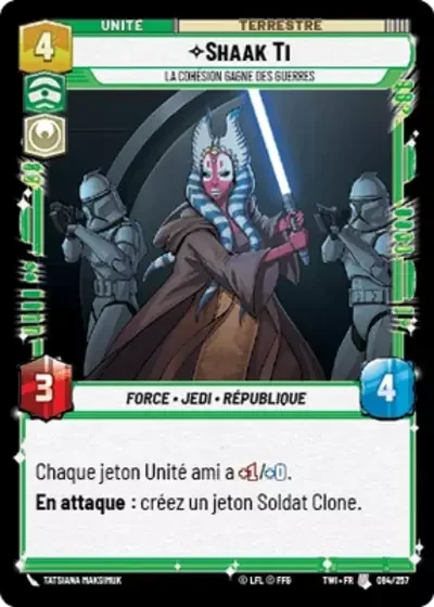 Shaak Ti, La Cohésion Gagne Des Guerres