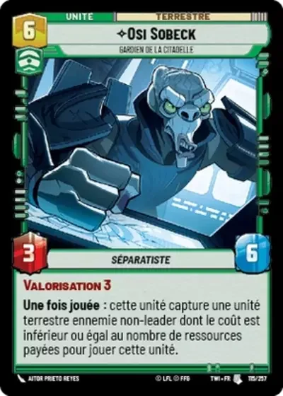 Osi Sobeck, Gardien De La Citadelle