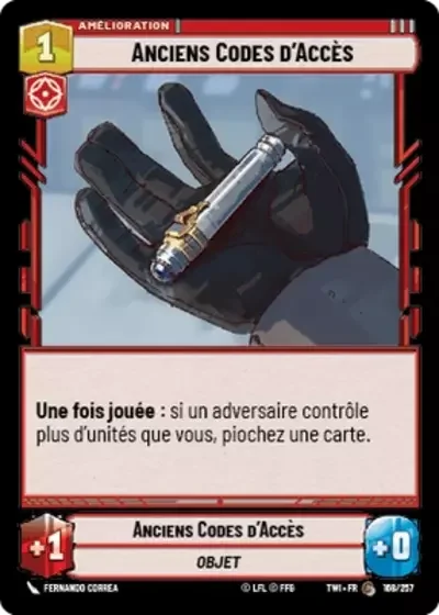 Anciens Codes d'Accès