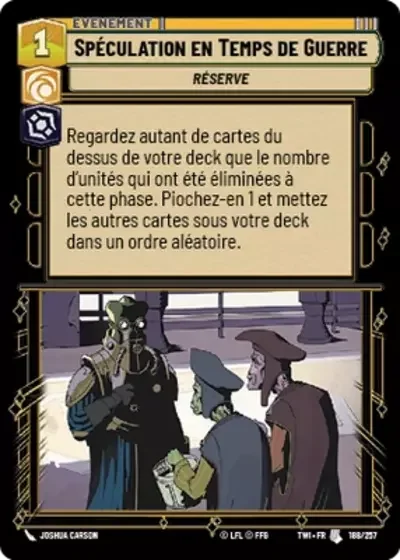 Spéculation en Temps de Guerre