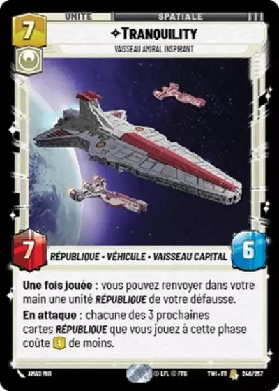 Tranquility, Vaisseau Amiral Inspirant