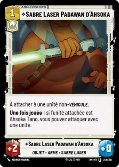 Sabre Laser Padawan d'Ahsoka