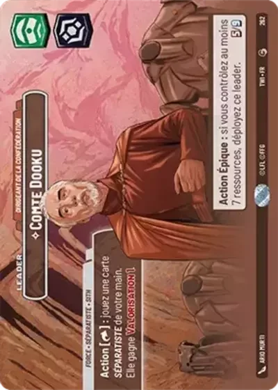 Showcase Comte Dooku Dirigeant De La Confederation