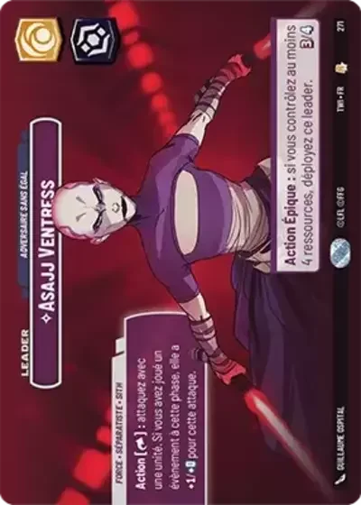 Showcase Asajj Ventress Adversaire Sans Egal