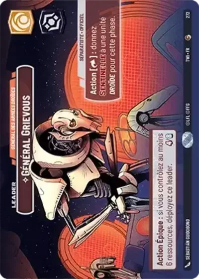 Showcase General Grievous General Des Armees Droides