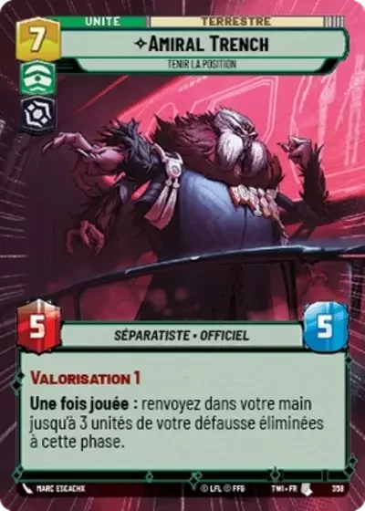 Hyperspace Amiral Trench Tenir La Position