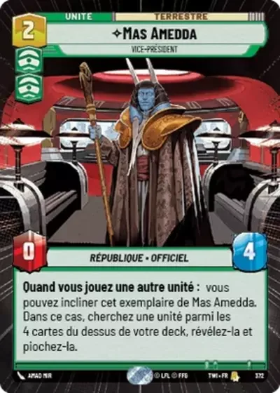 Mas Amedda, Vice-Président (Hyperespace)