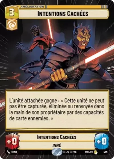 Hyperspace Intentions Cachees