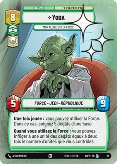 Weekly Play Foil Yoda Mon Alliee Est La Force