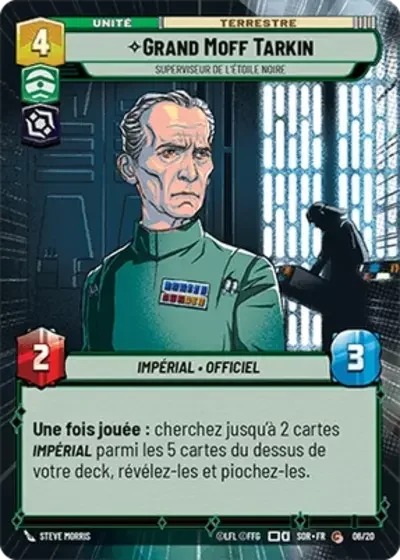Grand Moff Tarkin Superviseur De Letoil Noire