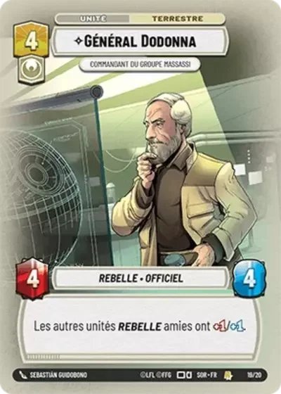 Foil Weekly Play General Dodonna Commandant Du Groupe Massassi