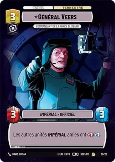 Foil Weekly Play General Veers Commandant De La Force Blizzard