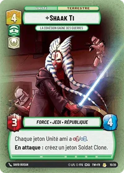 Foil Weekly Play Shaak Ti La Cohesion Gagne Des Guerres